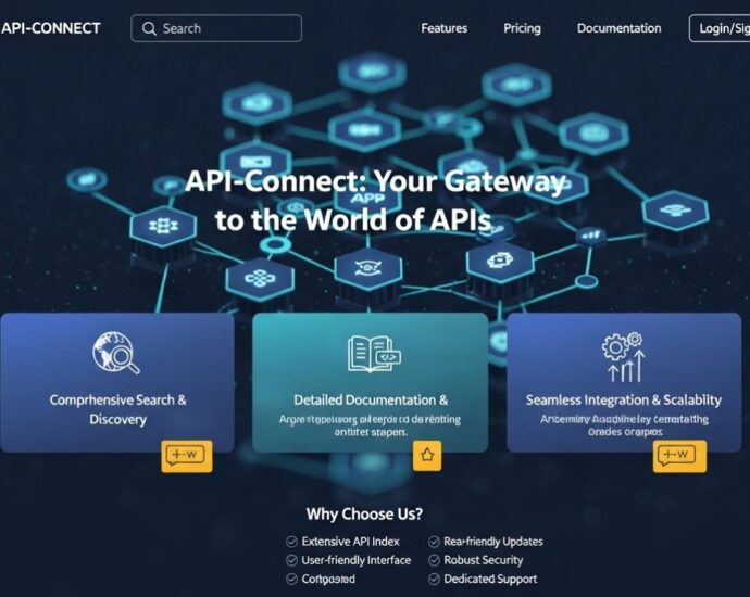 API search company’s homepage